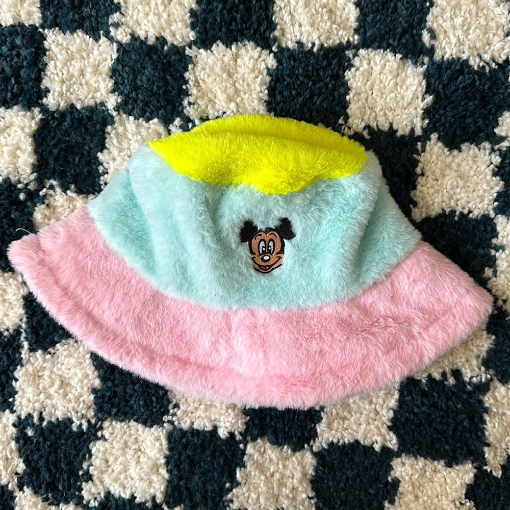 Disney Fuzzy Bucket Hat NWT